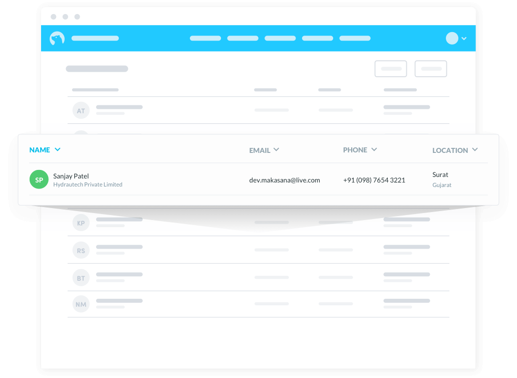 Manage Contact Details